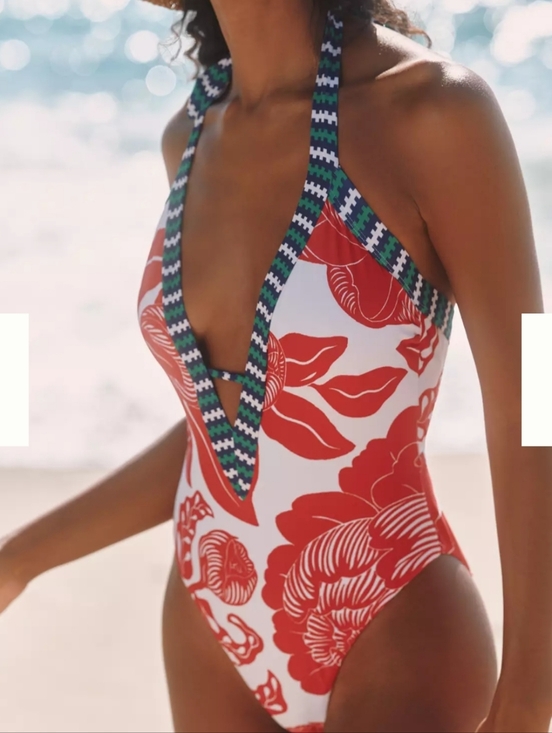 Anthropologie Other - Celandine x Grace Gillespie Marcela Plunged One-Piece Swimsuit
